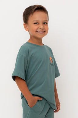 КР 302732-1/темный малахит к556 фуфайка (футболка) для мал - Crockid фото 4