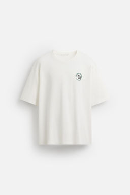 CONTRAST EMBROIDERY T-SHIRT - Zara фото 6