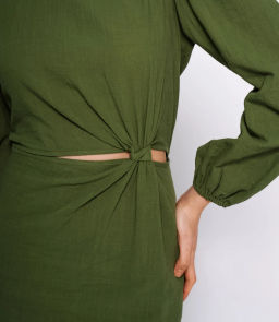 Платье #ОКТ025014, зелёный