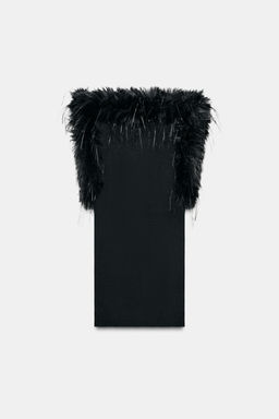 RIB FAUX FUR TOP
