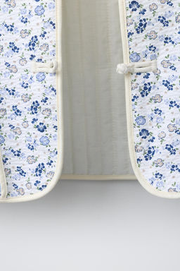 CAZADORA ACOLCHADA PATCHWORK / Azul / Blanco - Zara фото 9