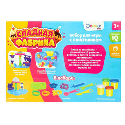 Набор для игры с массой для лепки Сладкая фабрика - Эврики фото 4