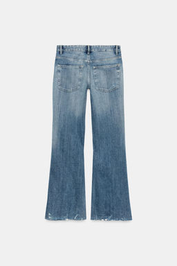 TRF HIGH-WAIST STRAIGHT JEANS WITH SHINY DETAILS - Zara фото 14