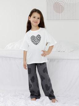 МП 1657/белый Н251 пижама для дев