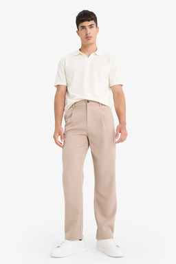 Regular Fit Polo Yaka Waffle Dokulu Kuma_ K_sa Kollu Ti__rt - Defacto фото 2