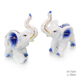 Статуэтки Слоны 2 штуки 11х10 см / W135 /уп 80/ - Галеонтрейд фото 5