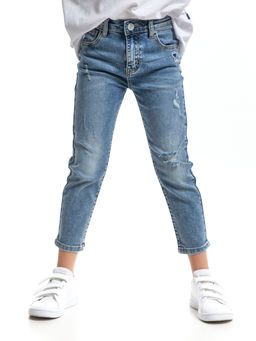 Детские джинсы 33-Е1014 синий - Mini maxi фото 4
