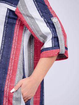 Платье "Анита" красное, трикотаж