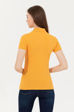 Женская желтая базовая футболка Неожиданная скидка в корзине - U.s. polo assn фото 5