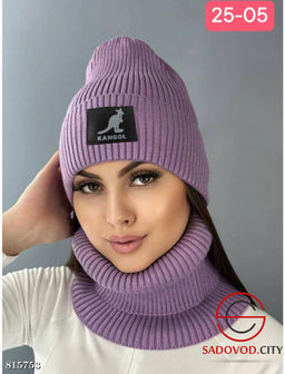 Набор 2в1 шапка и снуд женский - Bruno фото 10