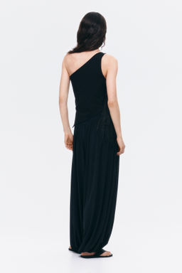 Top de un hombro con detalles decorativos - H&m фото 3