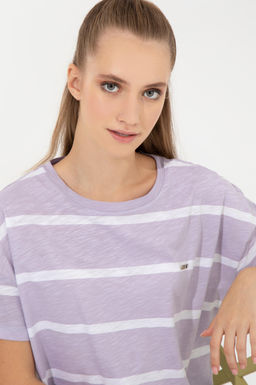 U. S. Polo Assn Женская сиреневая футболка с круглым вырезом - U.s. polo assn фото 14