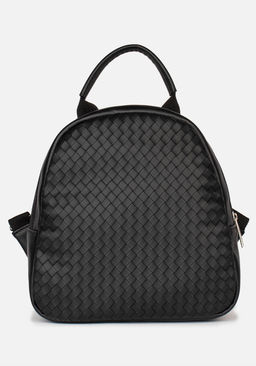 Рюкзак Модель №1523 | кожзам | плетенка | черный | Р817-1 | 33293 - L-craft фото 2