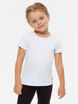 Белая футболка для девочки - Kogankids фото 25