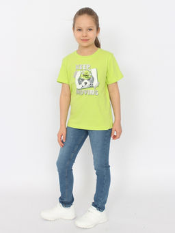 CRB wear/HSKG 63843-36 Футболка для девочки,лайм/Ex.Cherubino фото 2