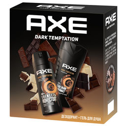 AXE набор ДАРК ТЕМПТЕЙШН 2024 (део-спрей 150мл+гель д/душа 250мл)