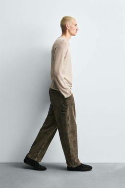 ABSTRACT PRINT CARPENTER TROUSERS - Zara фото 5