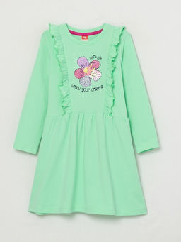 CRB wear/CWKG 62813-38-282 Платье для девочки, светло-зеленый/Ex.Cherubino  фото 3