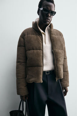 CORDUROY PUFFER JACKET - Zara фото 4