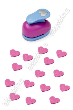 Дырокол фигурный для фоамирана "Сердечко" 2,5 см (SF-6179)
