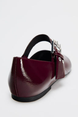 BALLET FLATS WITH BUCKLE - Zara фото 7