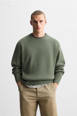 TEXTURED COTTON SWEATER - Zara фото 2