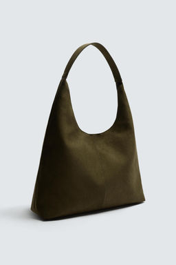 BOLSO SHOPPER LISO / Verde Caqui - Zara фото 5