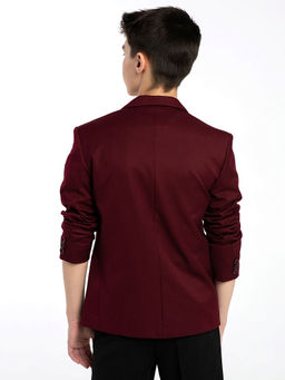 Бордовый школьный пиджак для мальчика Инфанта, модель 0513/6