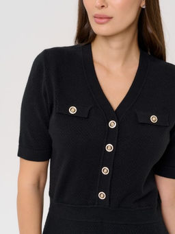 Платье женское ZZ-03007 black - Eleganzza фото 7