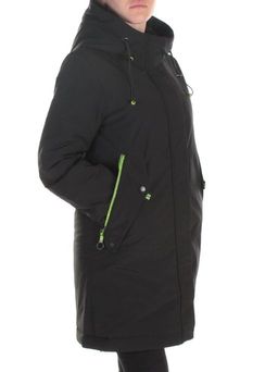 0829 BLACK Куртка демисезонная женская RikA (150 гр.синтепона)