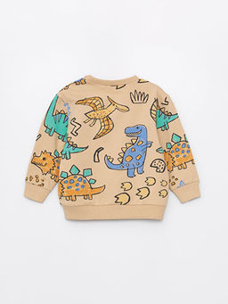 Bisiklet Yaka Uzun Kollu Bask?l? Erkek Bebek Sweatshirt ve E?ofman Alt? 2li Tak?m - Waikiki фото 3