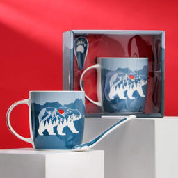 Набор Лучший дедушка, кружка 350 мл, ложка - Дорого внимание фото 6