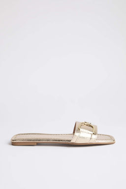 Trendyol Shoes Bej Metal Aksesuar Detayl? Kad?n Terlik TAKSS25TE00015 - Trendyolmilla фото 21