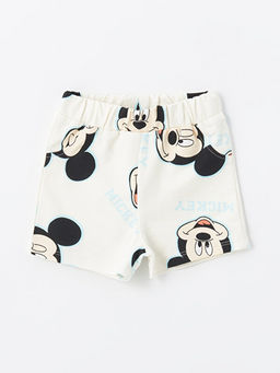 Bisiklet Yaka K?sa Kollu Mickey Mouse Bask?l? Erkek Bebek Ti??rt ve ?ort 2li Tak?m - Waikiki фото 5