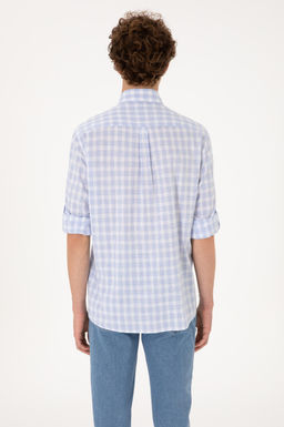 Erkek A__k Mavi Uzun Kollu G_mlek Sepette S_rpriz _ndirim - U.s. polo assn фото 5