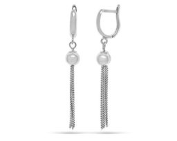 Серьги из серебра без вставки, ТЦС-72-5см