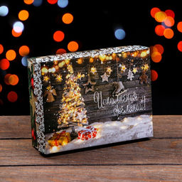 Цена за 5 шт. Подарочная коробка сборная Исполнения желаний, 16,5 х 12,5 х 5,2 см - UPAK LAND фото 12