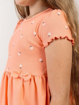 CRB wear / CWKG 63931-47 Платье для девочки,персиковый  фото 4