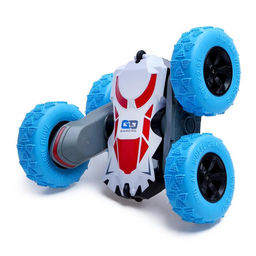 Машина-перевёртыш радиоуправляемая Трюкач, работает от аккумулятора, цвет синий - Simaland фото 3