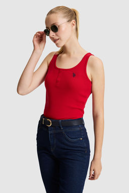 Kad_n K_rm_z_ Kare Yaka Basic Ti__rt - U.s. polo assn фото 3