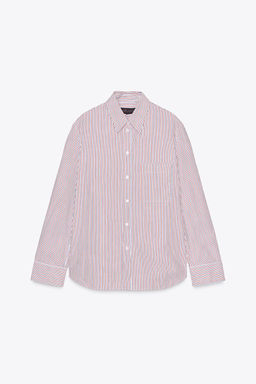 ZW COLLECTION STRIPED POPLIN SHIRT - Zara фото 5