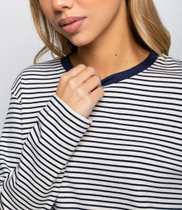 Лонгслив #КТ8013 (4), синий,белый