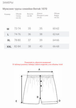 Мужские трусы семейные Berrak 1070  фото 4