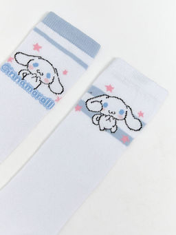 Cinnamoroll Desenli K?z ?ocuk Diz Alt? ?orap 2li