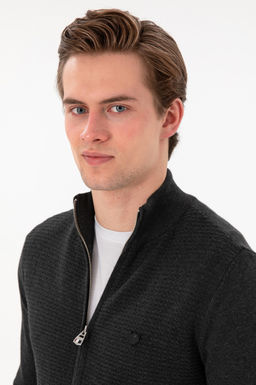 Мужской антрацит Меланг Базовый вязаный вязаный вязаный - U.s. polo assn фото 2