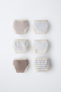 6-14 YEARS/ SIX-PACK OF PRINTED BRIEFS