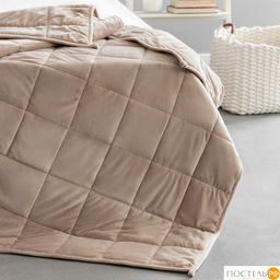 PRIME PRIVE МИНКИ беж Одеяло утяжеленное 140x205, 1пр., велюр/плстр/стекл.гранулы; 5,4 кг
