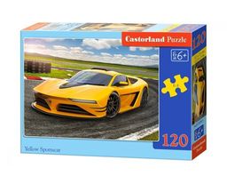 Castorland. Пазл 120 MIDI арт.B-13500 "Желтый спортивный автомобиль"