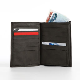 Портмоне мужское без застёжки, 3 в 1, отдел автодокументов, паспорта, карт, купюр, серое