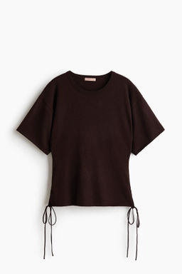 Fine-knit drawstring-detail top - H&m фото 2